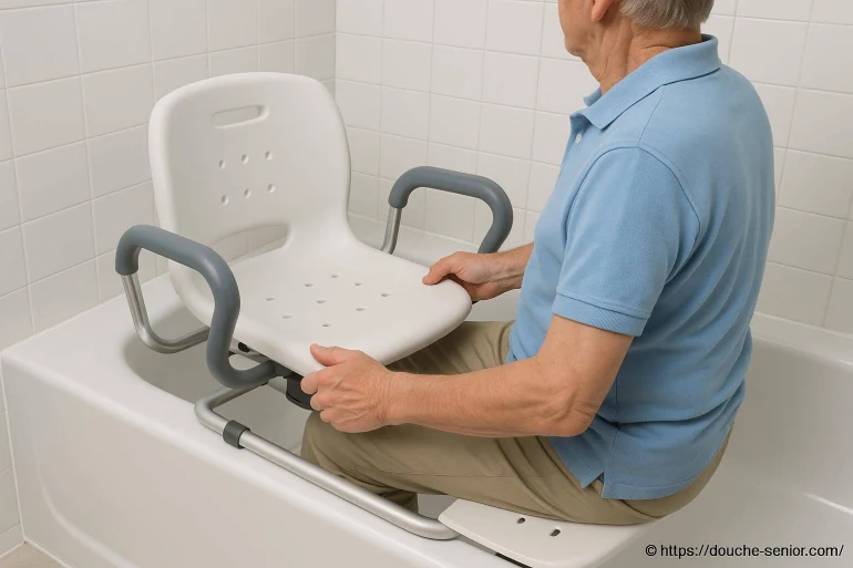Siège pivotant pour baignoire senior : comment l’installer et l’utiliser facilement