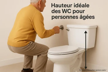 Hauteur idéale des WC pour personnes âgées : comment bien choisir ?
