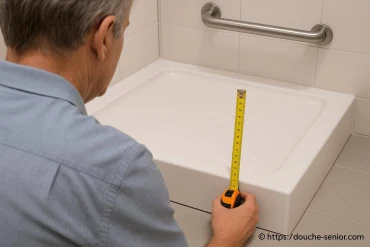 Hauteur du bac à douche PMR : quelles sont les règles à respecter ?