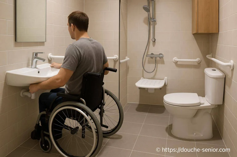 Comment aménager une salle de bain PMR dans un petit espace : astuces et solutions gain de place