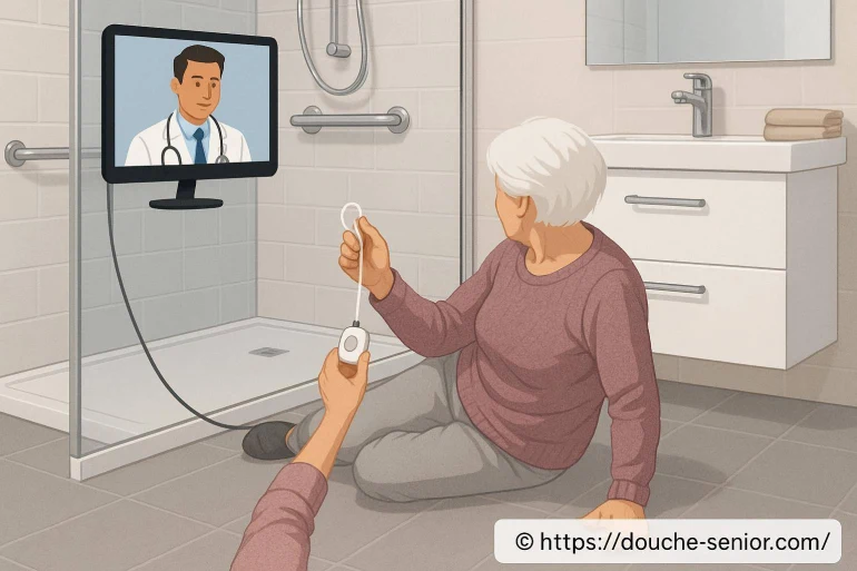 Téléassistance et salle de bain : comment prévenir et réagir efficacement en cas de chute
