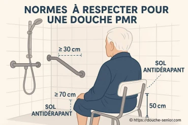 Normes à respecter pour une douche PMR : quelles obligations suivre ?