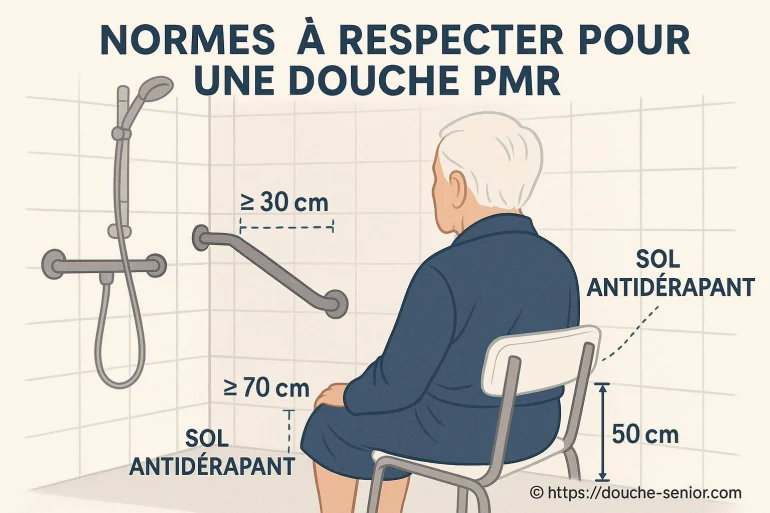 Normes à respecter pour une douche PMR : quelles obligations suivre ?