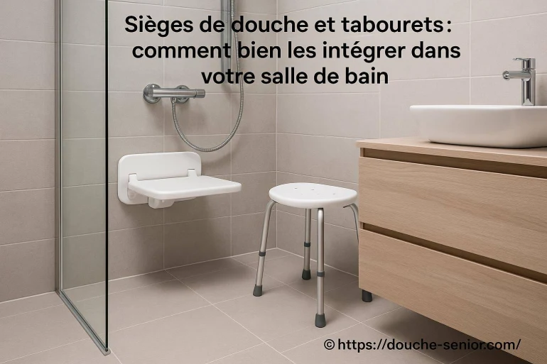 Sièges de douche et tabourets : comment bien les intégrer dans votre salle de bain ?