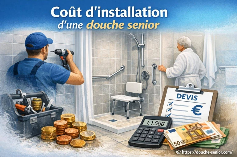 Coût d'installation d'une douche senior : quels sont les tarifs et options ?