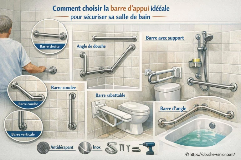 Comment choisir la barre d’appui idéale pour sécuriser sa salle de bain ?