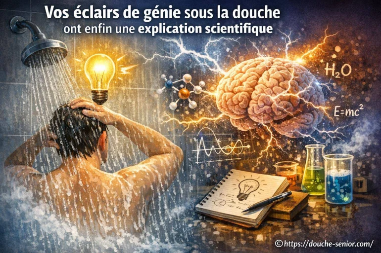 Pourquoi vos éclairs de génie surviennent sous la douche : explication scientifique
