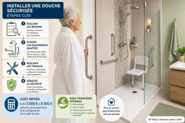 Installer une douche sécurisée : quelles étapes et aides financières connaître ?