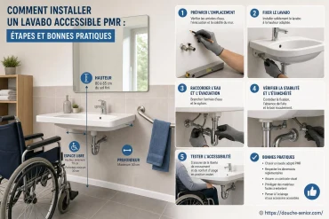 Comment installer un lavabo accessible PMR : étapes clés et bonnes pratiques