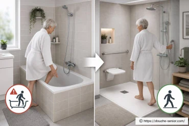 Comment transformer une baignoire en douche pour senior en toute sécurité ?