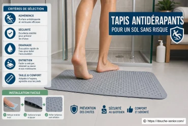 Tapis antidérapants : critères de sélection et installation pour un sol sans risque