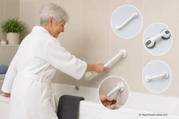 Barre d’appui pour baignoire senior : installation et choix
