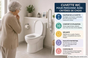 Cuvette WC pour personne âgée : quels critères de choix ?