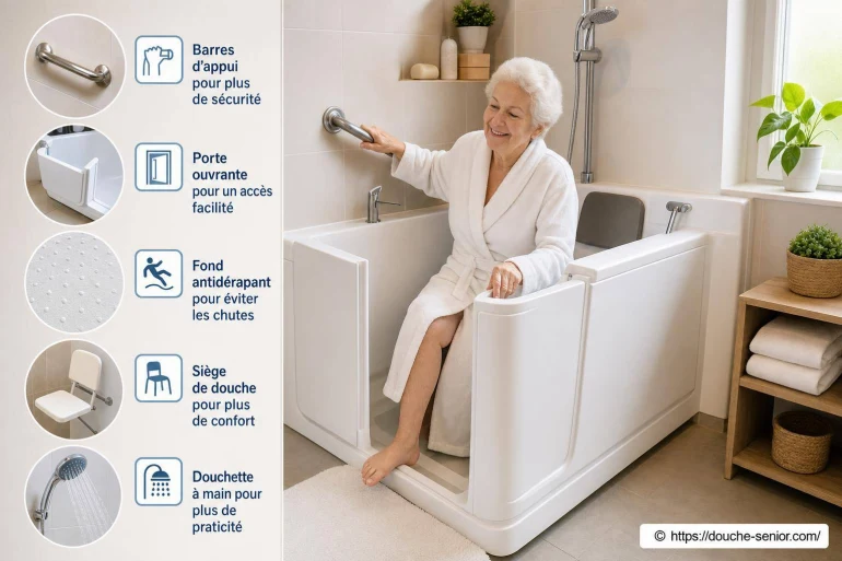 Aides pour adapter une baignoire aux besoins des seniors