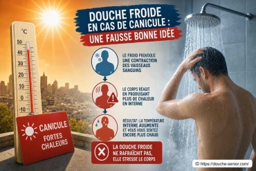 Non, la douche froide ne rafraîchit pas le corps en cas de canicule : voici pourquoi