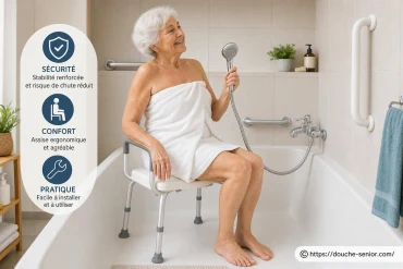 Tabouret de baignoire pour senior : sécurité et confort au quotidien