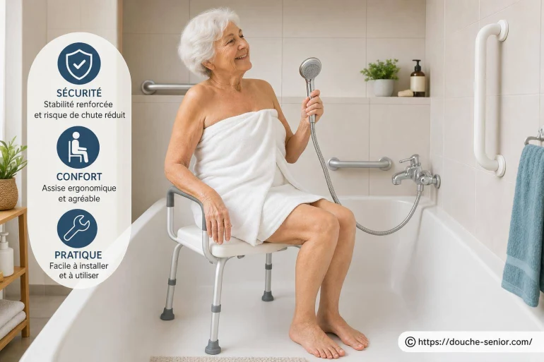 Tabouret de baignoire pour senior : sécurité et confort au quotidien