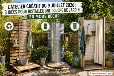 Douche de jardin en mode récup : 3 idées créatives pour l'été 2026