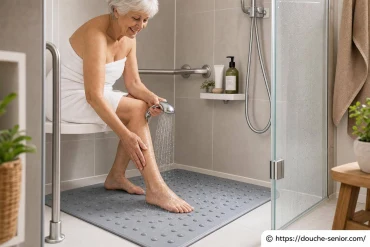 Tapis antidérapant : la sécurité dans la douche senior