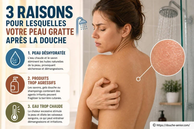 3 raisons pour lesquelles votre peau gratte après la douche ?