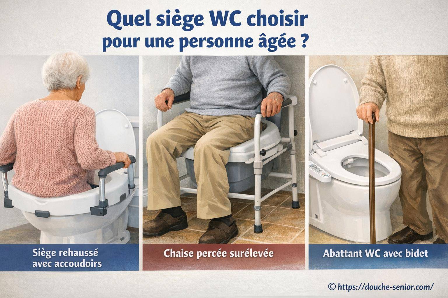 Quel siège WC choisir pour une personne âgée ?