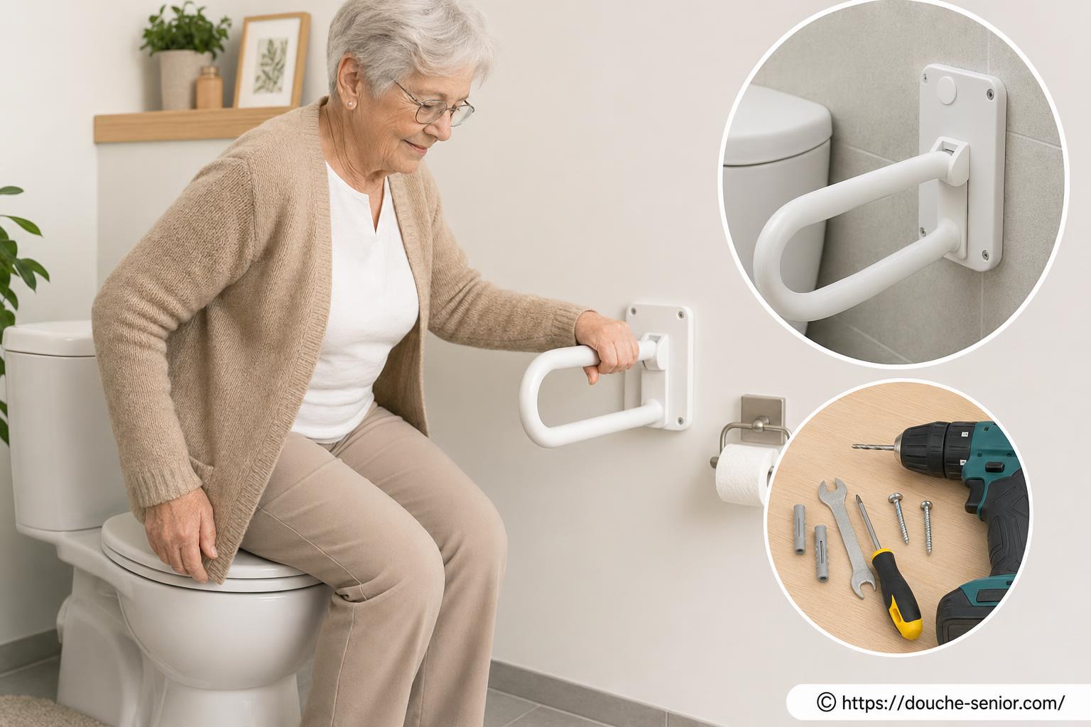 Poignée wc pour personne âgée : comment garantir sécurité et facilité d'installation