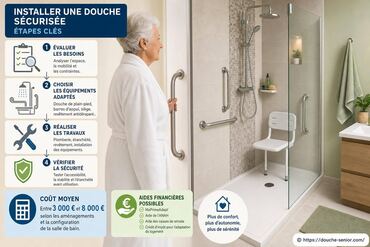 Installer une douche sécurisée : quelles étapes et aides financières connaître ?